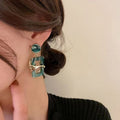 Spring Vintage Square Earrings