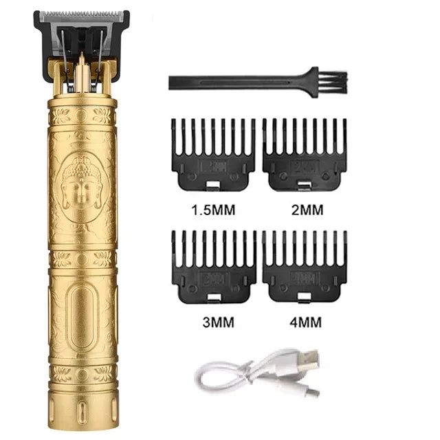 Vintage Cordless Hair Clipper with USB Charging