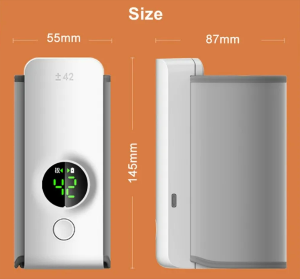 Portable USB Bottle Warmer with Insulated Heating Bag