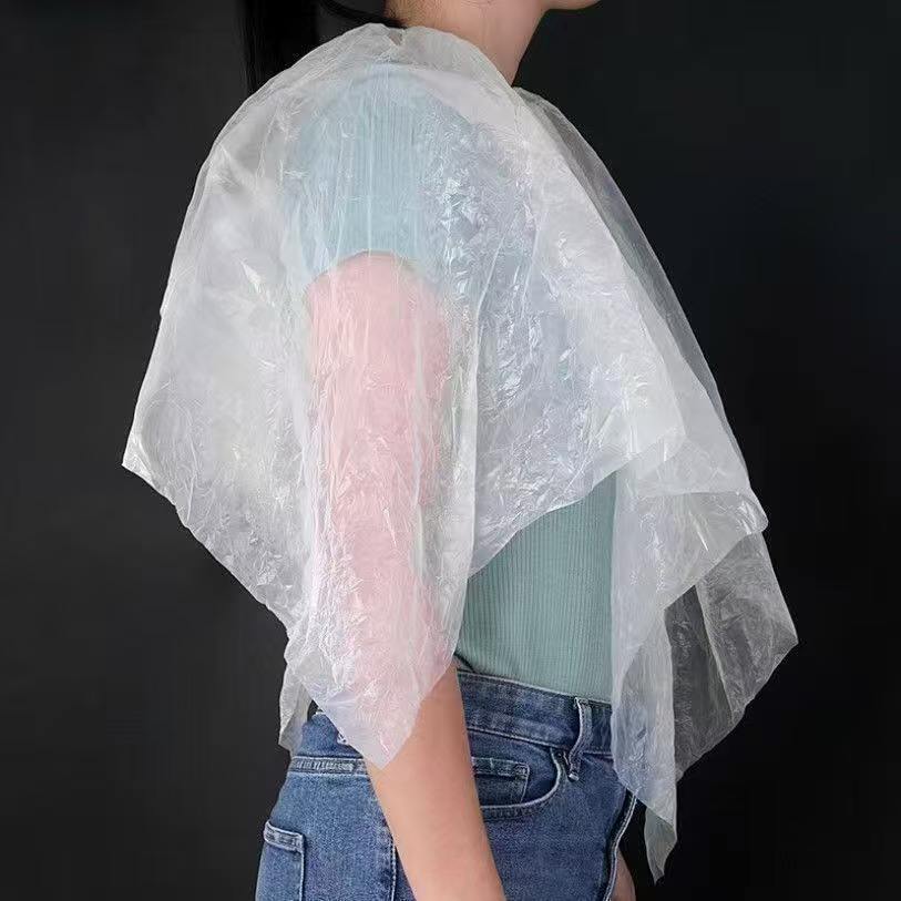 20PCS Disposable Salon Capes - Drawstring Hair Coloring & Perming Neck Covers