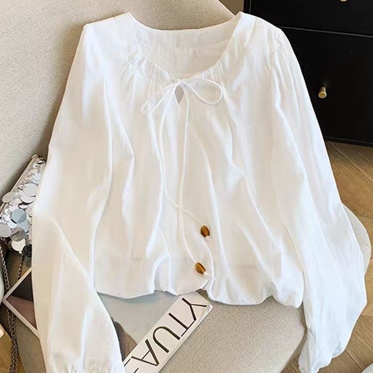 French-style Designer Suit With A Bow Accessory And Long Sleeves
