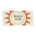 Retro Sun Oversized Beach Towel – Quick-Dry Cotton