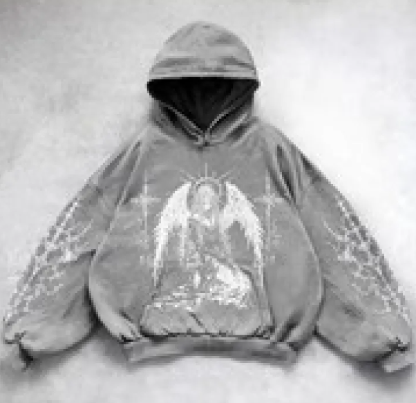 Y2K Streetwear Hoodie with Bold Graphic Print