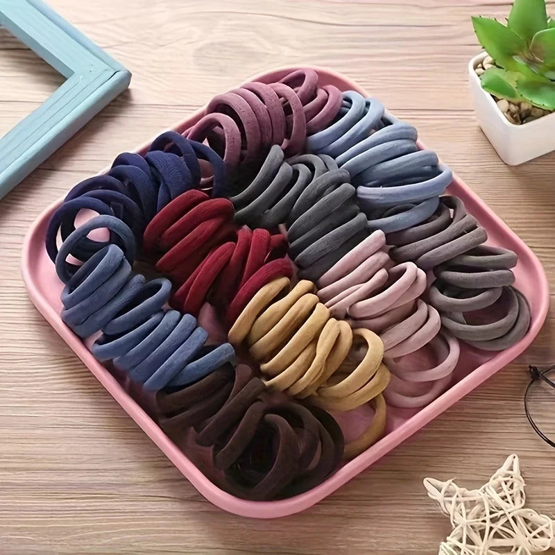50/100pcs Boho Seamless Elastic Hair Ties-Thick Comfortable &...