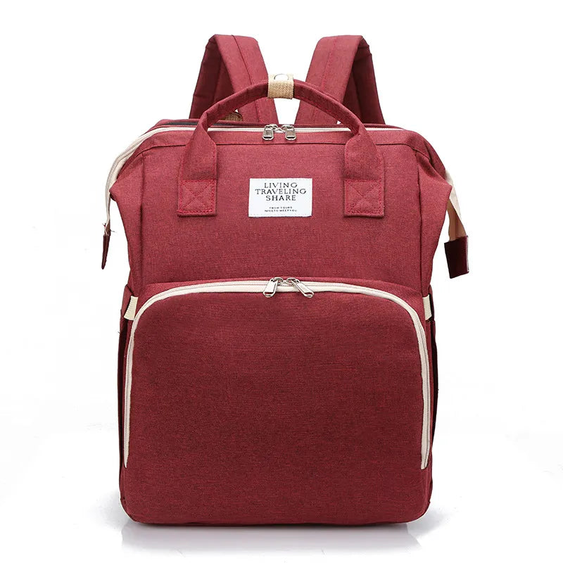 Diaper Backpack with Insulated Bottle Pockets