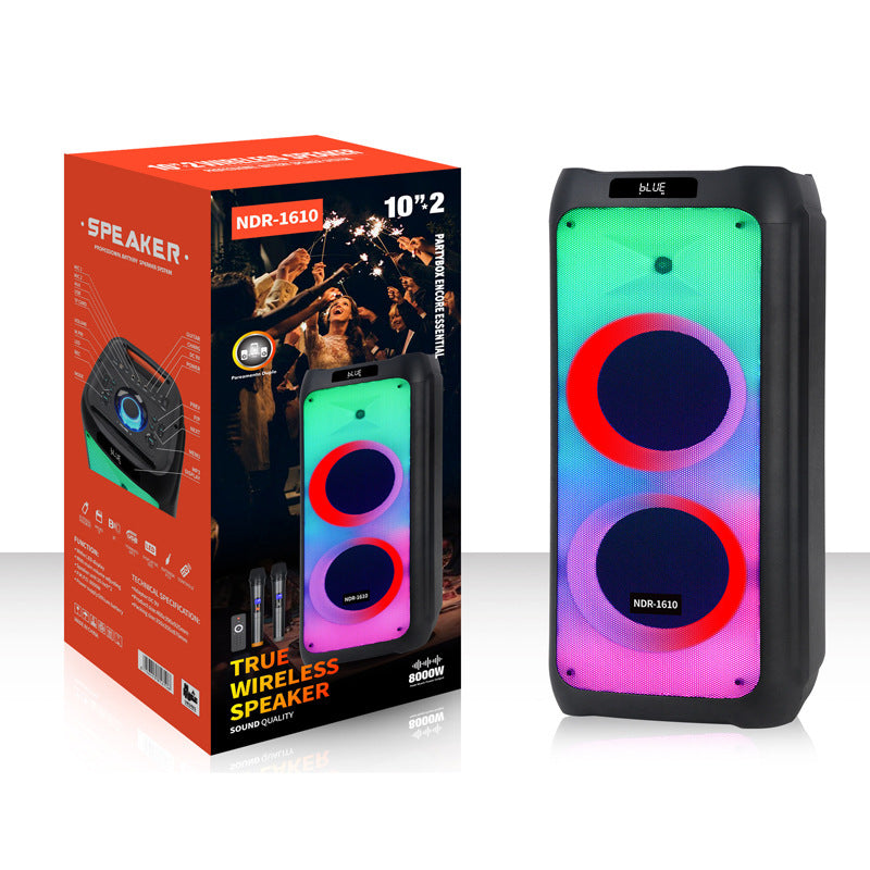 Dual 8-Inch Portable Bluetooth Speaker