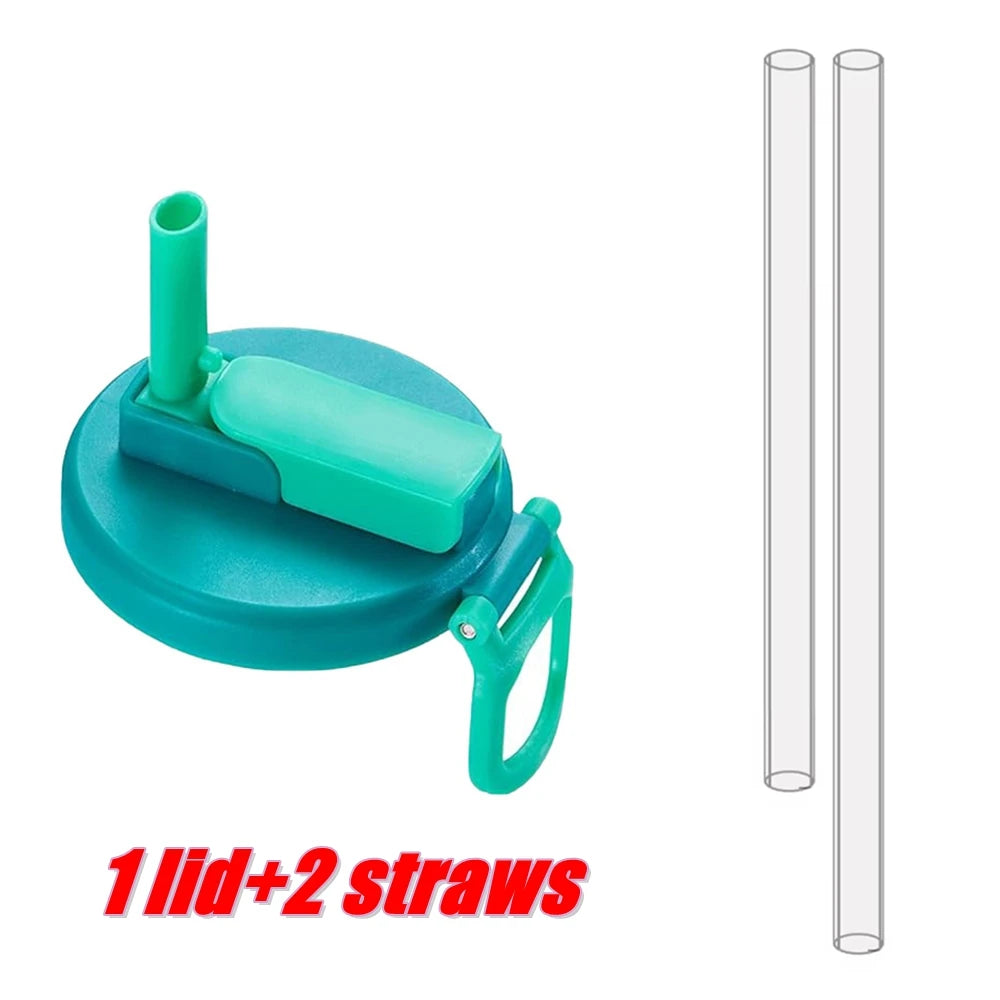 Silicone Soda Can Cover with Built-in Straw – 2 Pack