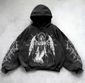 Y2K Streetwear Hoodie with Bold Graphic Print