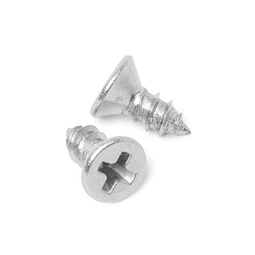 #4 X 1/4" Stainless Steel Flat Head Phillips Wood Screw (100 Pack), 18-8 (304) Stainless Steel Sheet Metal Screws - Type a Point, Plain Finish