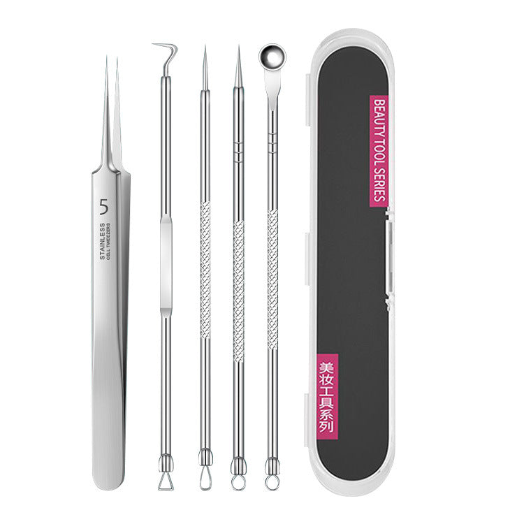 Stainless Steel Acne Extraction Tool Set — 8 Piece