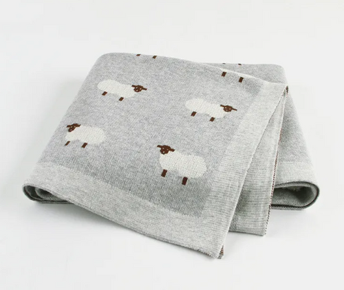 Baby Sheepskin Blanket with Windproof Cover