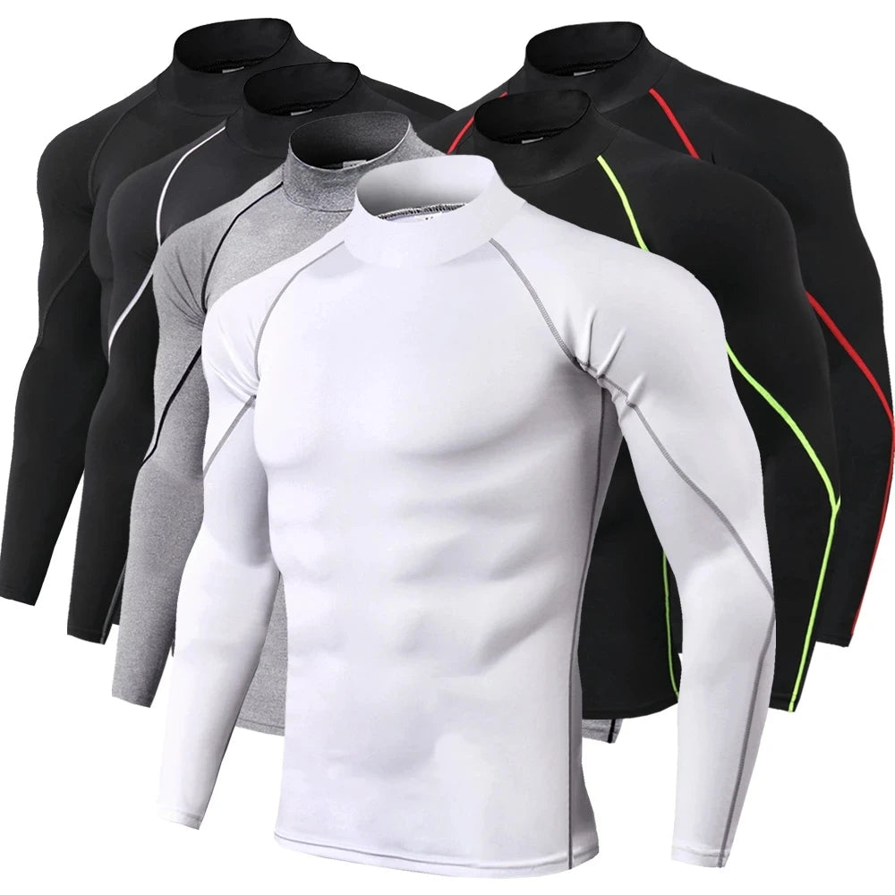 Men's Quick-Dry Compression Long Sleeve Gym Shirt