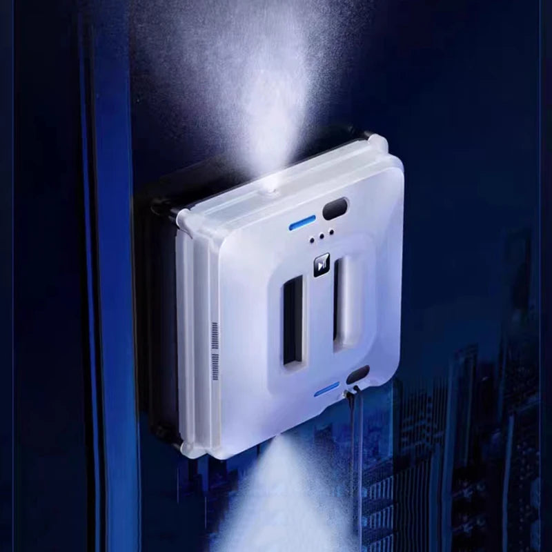Robotic Window Cleaner with Dual Water Spray