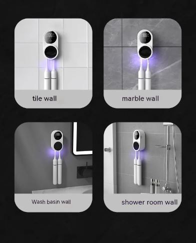 Motion-Sensor UV Toothbrush Sanitizer Holder