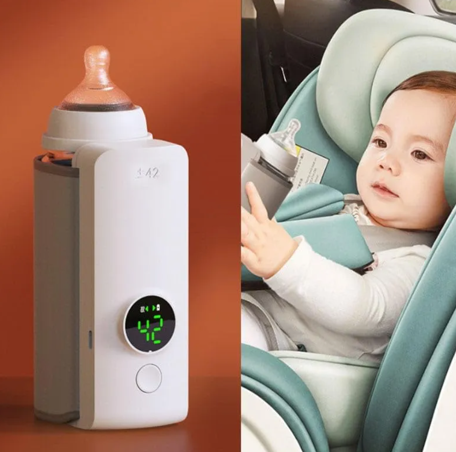 Portable USB Bottle Warmer with Insulated Heating Bag