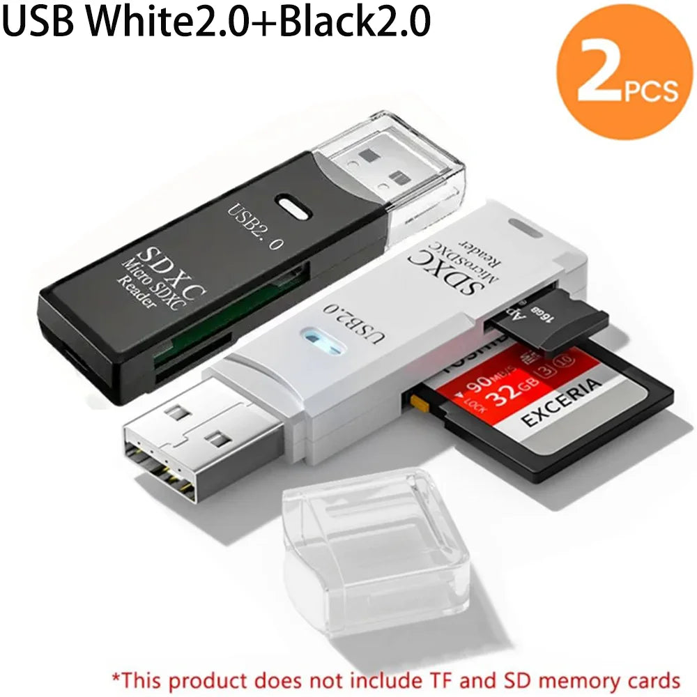 2-in-1 Multi Functional  USB 3.0 Card ReaderMiniSD...