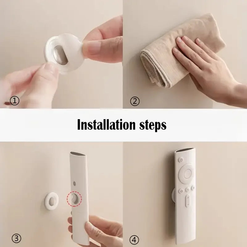 Magnetic Remote Holder – No Drill Wall Mount