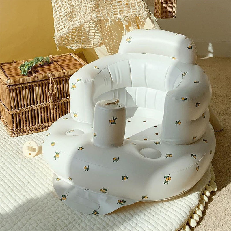 Inflatable Baby Chair with Built-in Pump