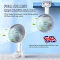 Rechargeable USB Desk Fan – Boho Chic Personal Cooler