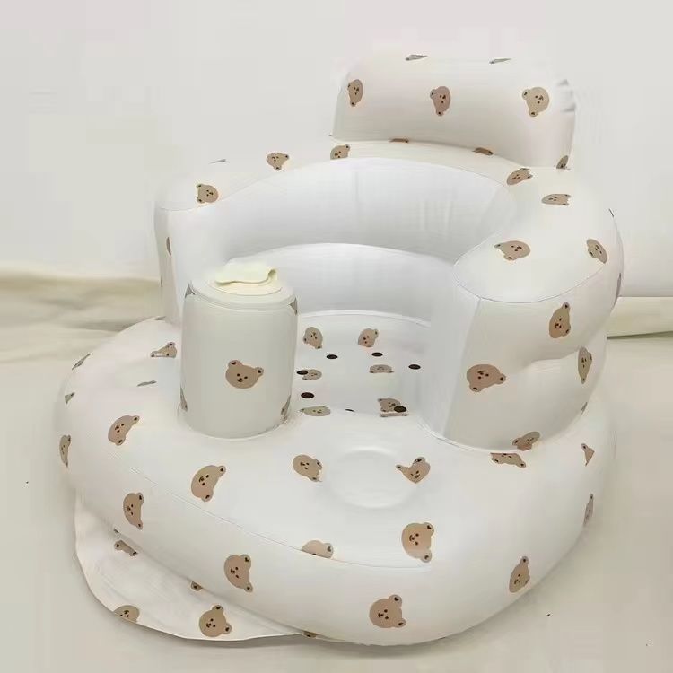 Inflatable Baby Chair with Built-in Pump