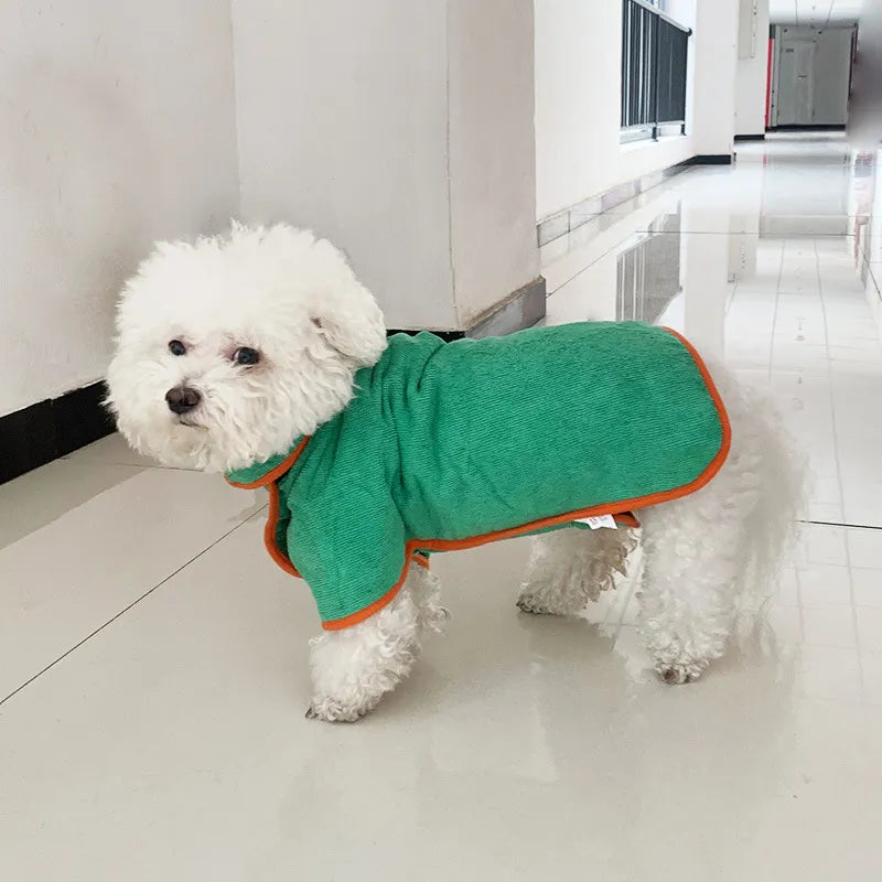 Microfiber Pet Bathrobe – Fast-Drying Dog Towel