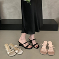 Boho Wedge Sandals with Double Bow Detail