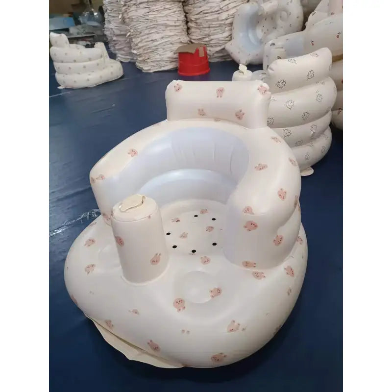 Inflatable Baby Chair with Built-in Pump