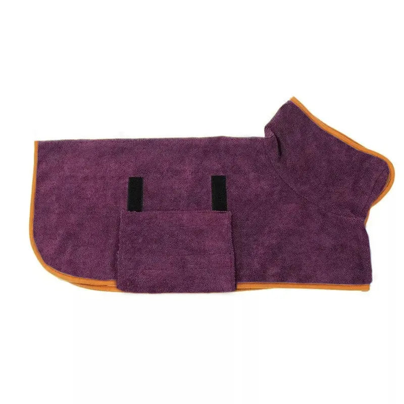 Microfiber Pet Bathrobe – Fast-Drying Dog Towel