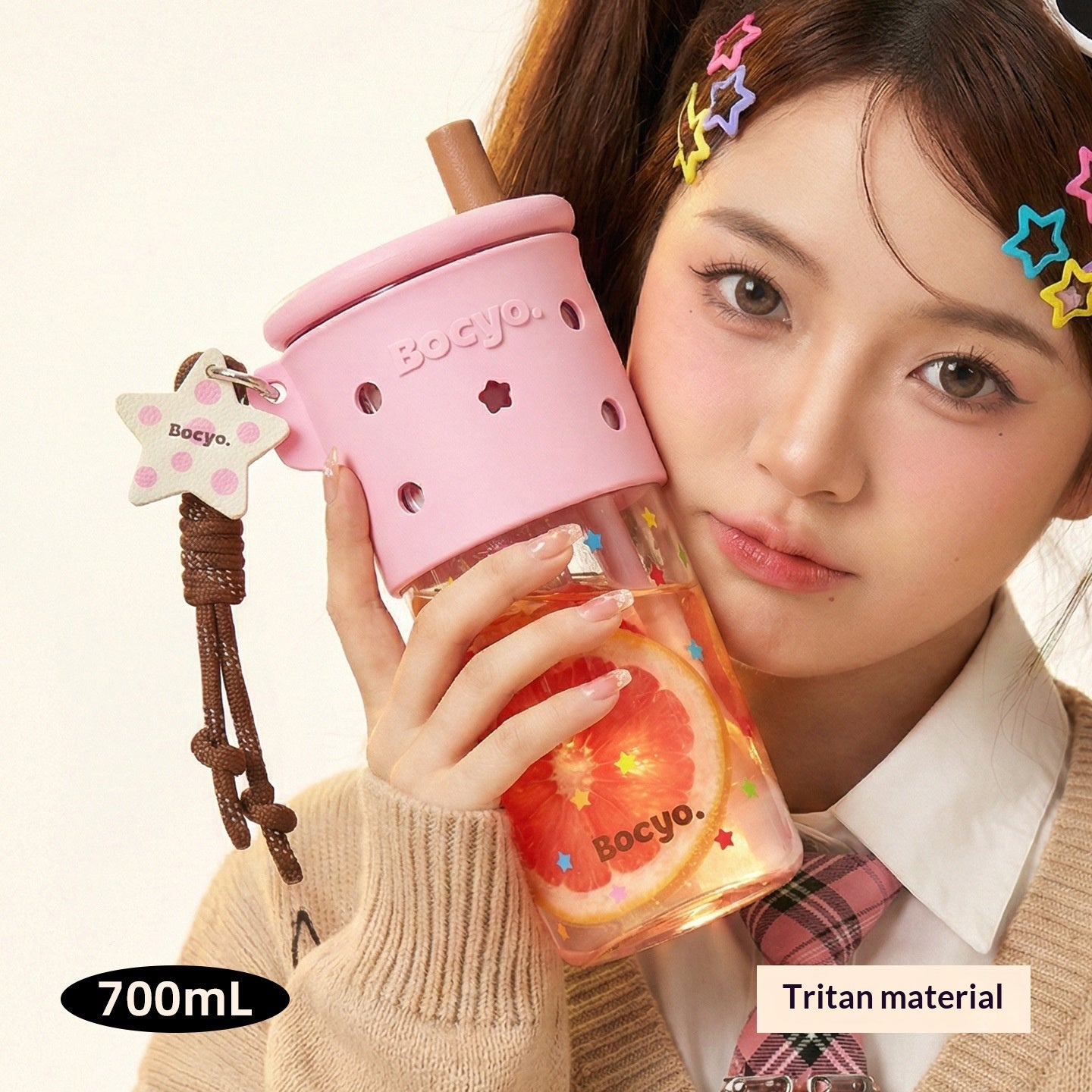 Insulated Car Cup with Straw – 500ml