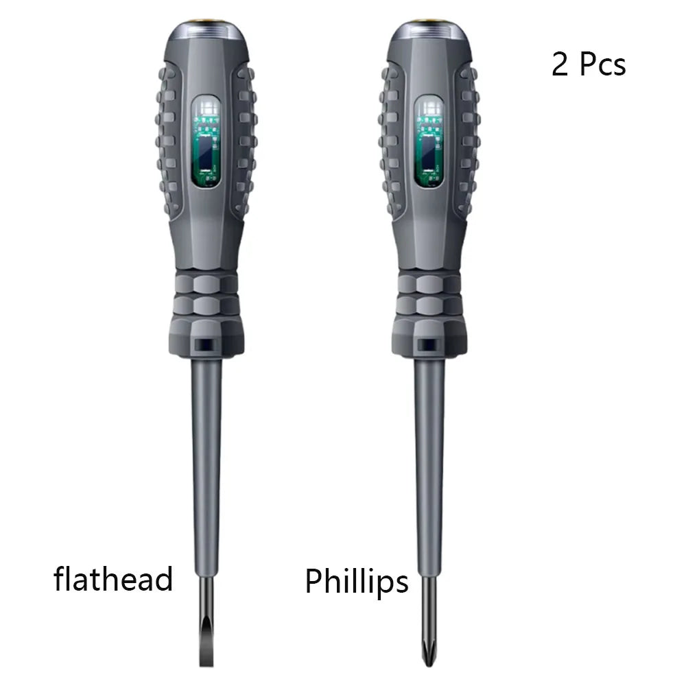 Smart Voltage Tester Screwdriver with LED Indicator