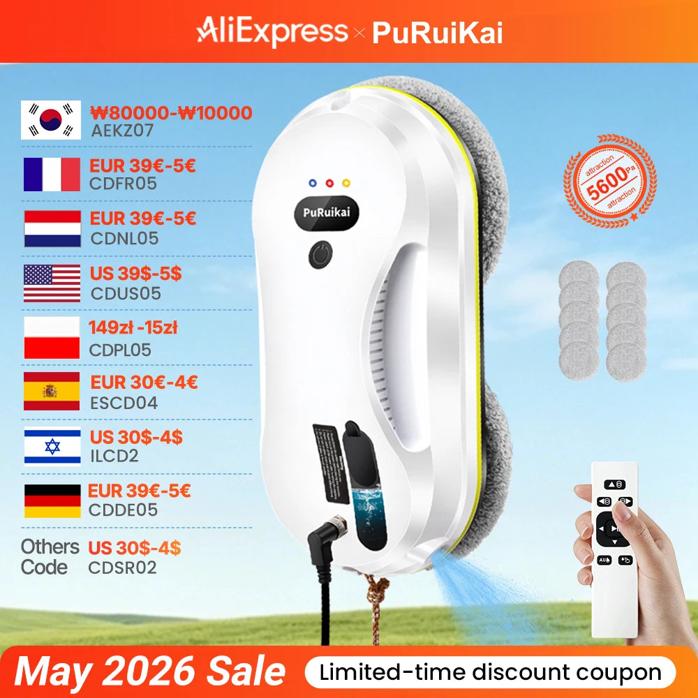 Automatic Window Cleaning Robot with Remote Control