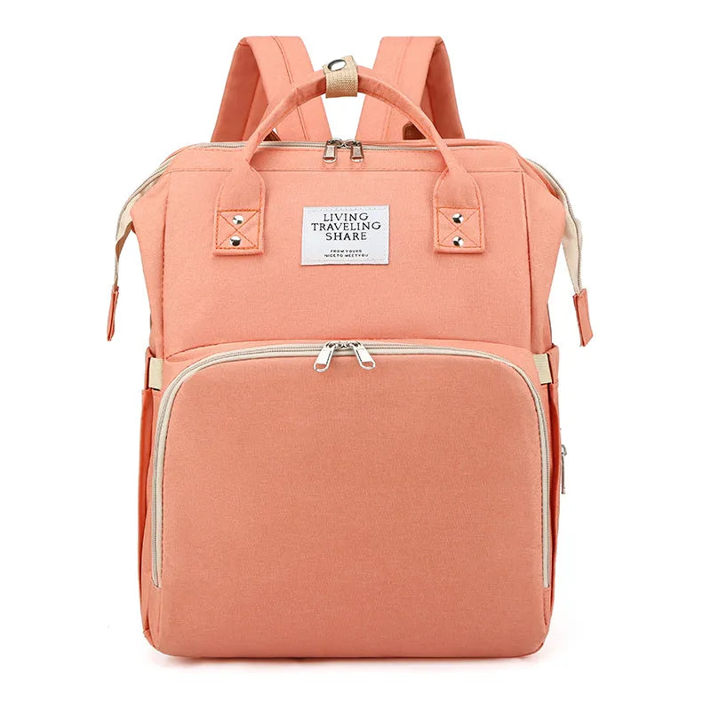 Diaper Backpack with Insulated Bottle Pockets