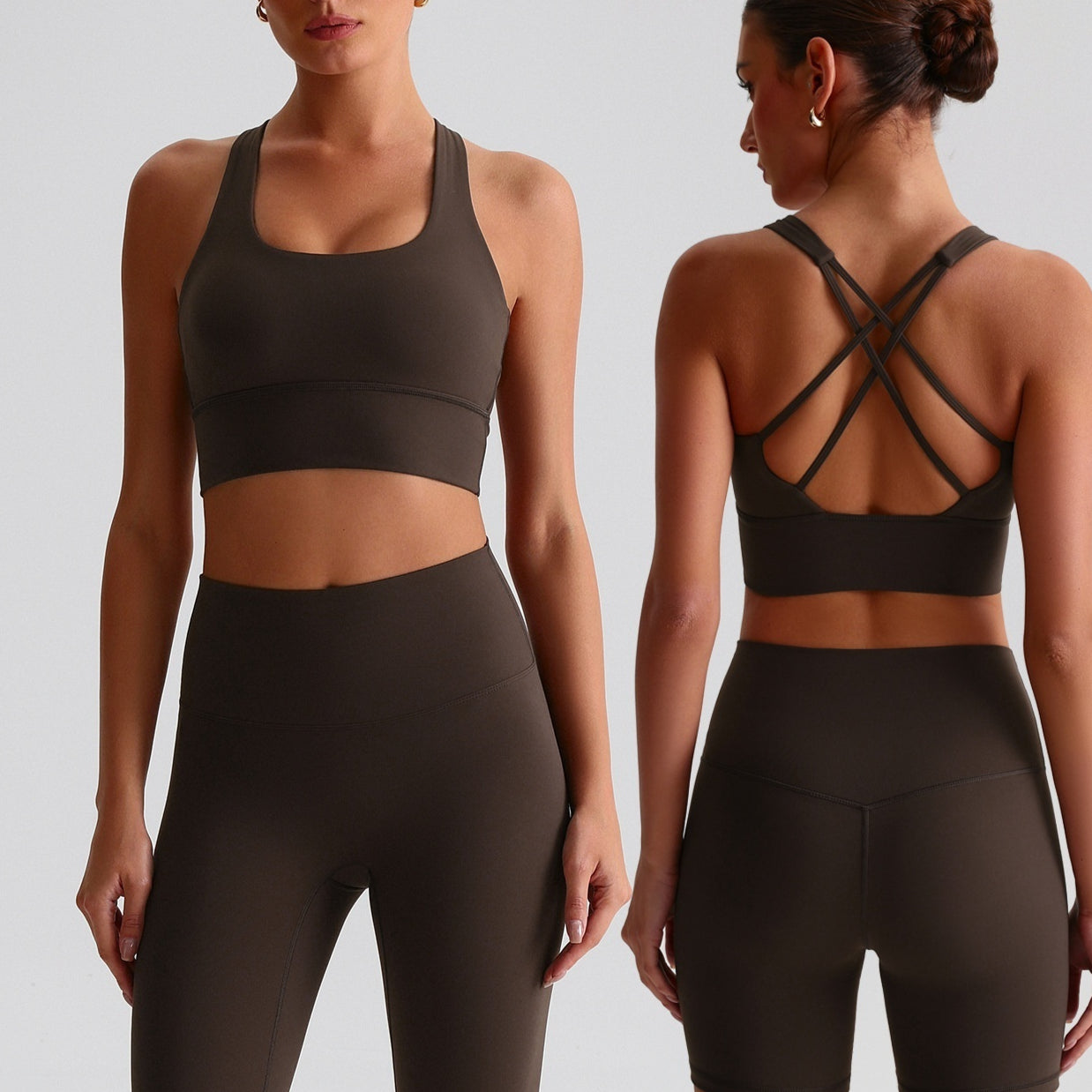 Seamless Nude Sports Bra for Yoga & Workouts