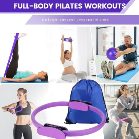 Yoga & Pilates Set for Mindful Wellness - 13-Piece Collection