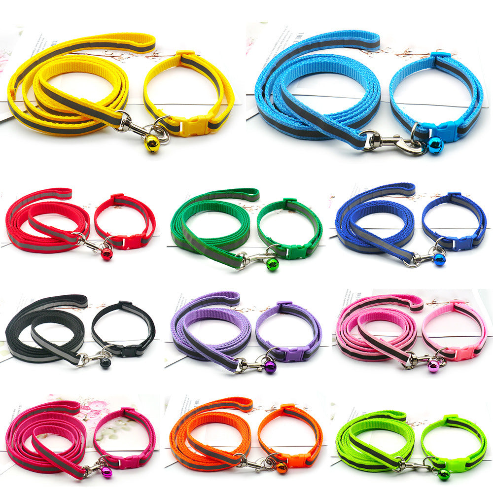 Reflective Dog Leash – Durable Cotton Cloth Lead