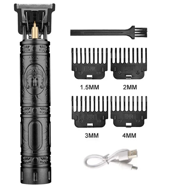 Vintage Cordless Hair Clipper with USB Charging
