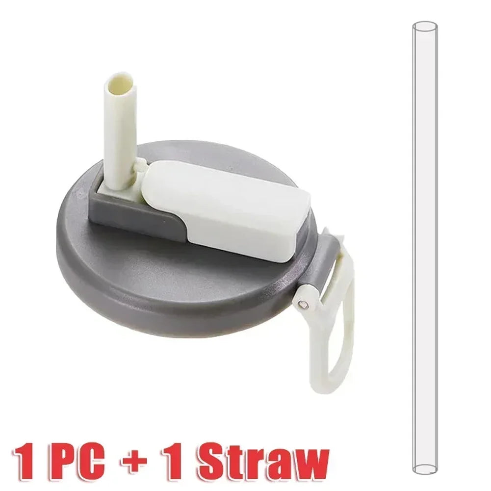 Reusable Silicone Can Lids with Straws – Standard Size