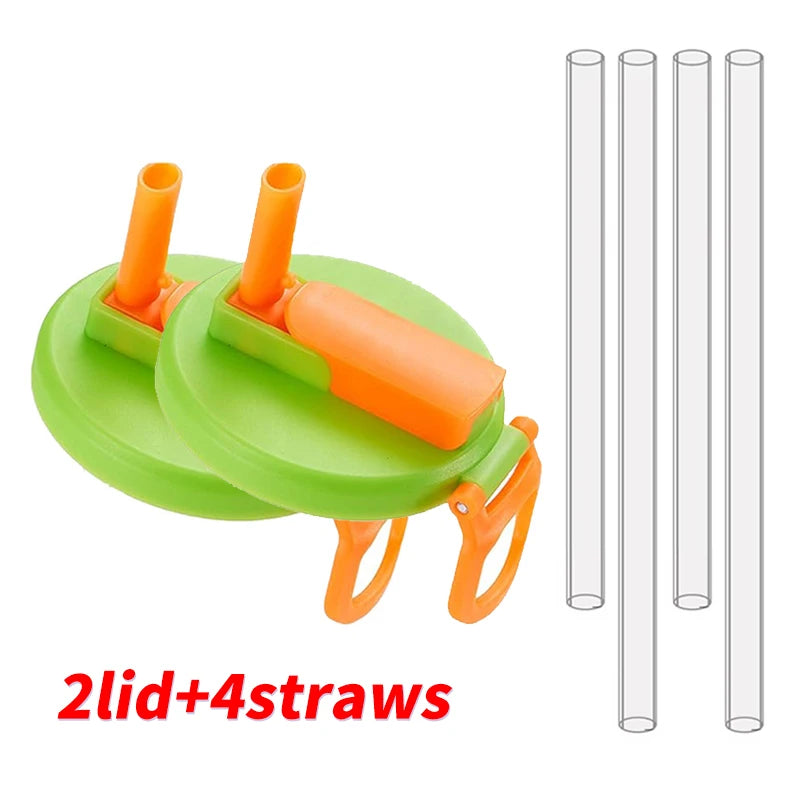 Silicone Soda Can Cover with Built-in Straw – 2 Pack