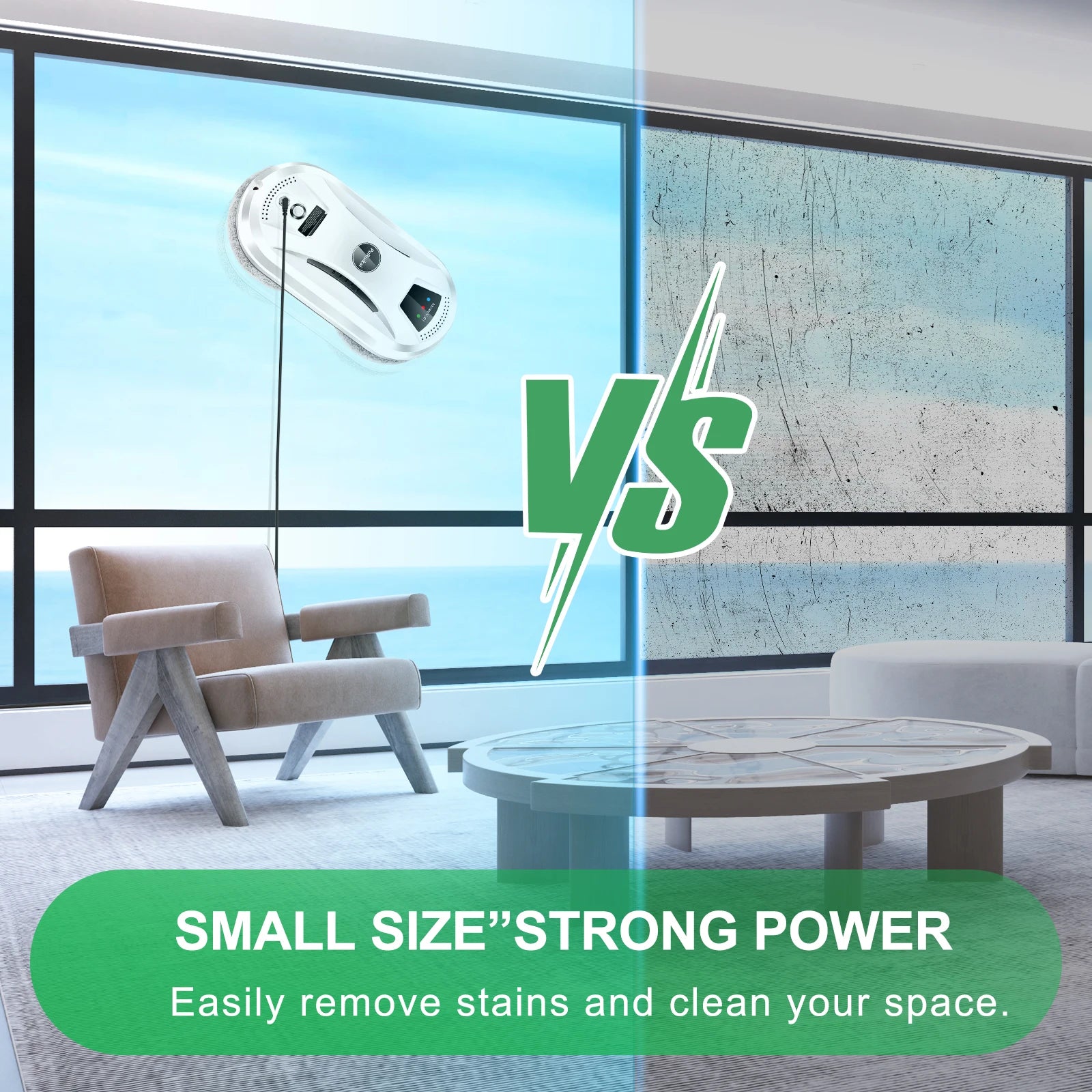 Smart Window Cleaning Robot with Safety Harness