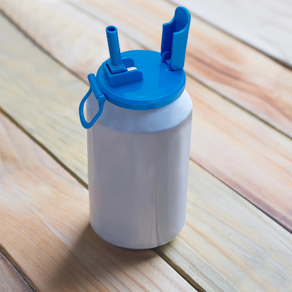 Colorful Reusable Soda Can Lids with Straws