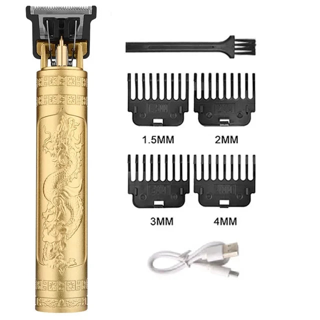 Vintage Cordless Hair Clipper with USB Charging