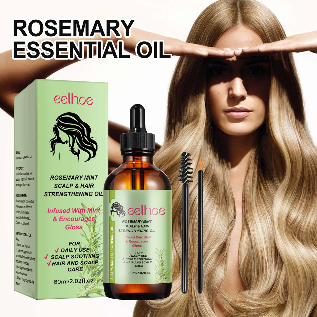Rosemary Hair Growth Oil with Scalp Massage Brush