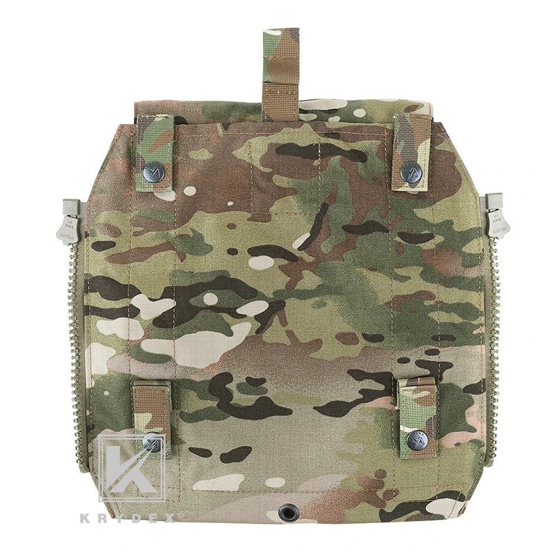 KRYDEX Tactical Panel Backpack Zip-On Bag For CPC NCPC AVS JPC 2.0 Plate Carrier Vest Airsoft Combat Hunting Accessories
