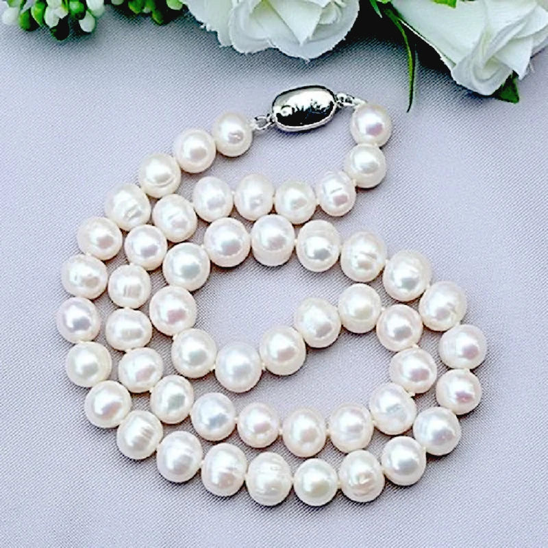 Freshwater Pearl Necklace – 925 Sterling Silver