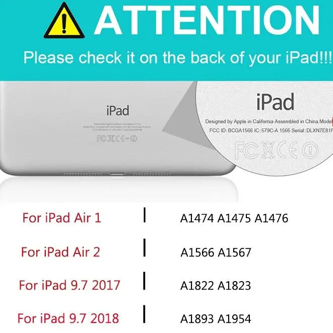 Clear iPad 9.7" Case with Flip Stand