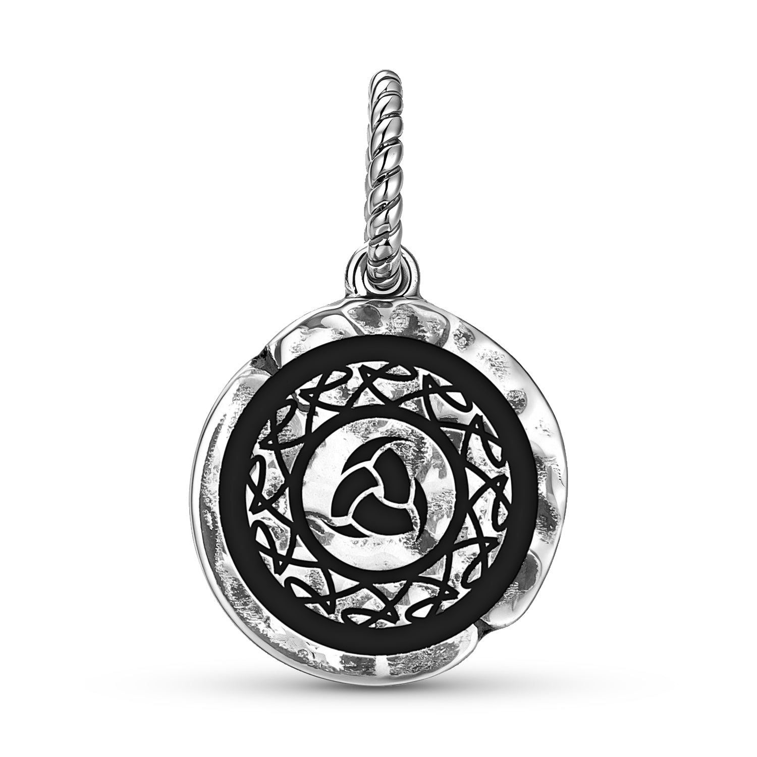 Norse Triple Horn of Odin Sterling Silver Charm