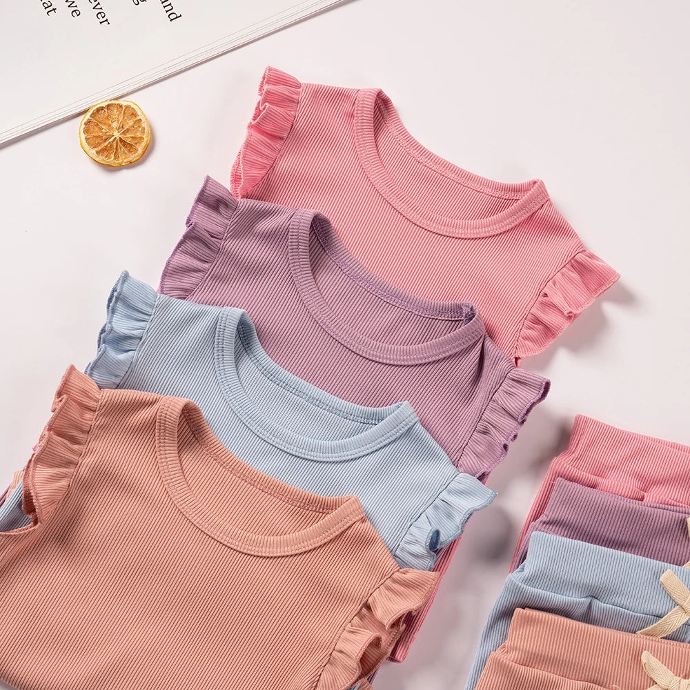 Toddler Boho Summer Outfit Set for Girls