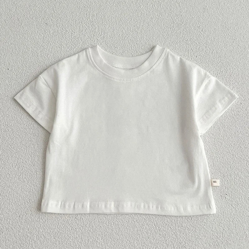 Minimalist Solid Tee – Kids Summer Essential