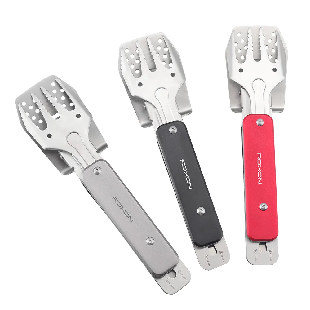 4-in-1 Camping BBQ Tool Set with Bottle Opener