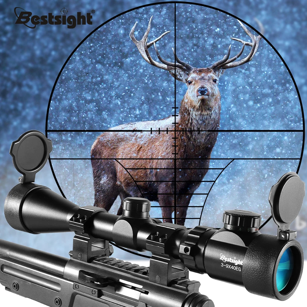 3-9x40 Illuminated Hunting Scope with Mil Dot Reticle
